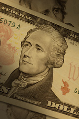 Image showing Alexander Hamilton on $10 bill