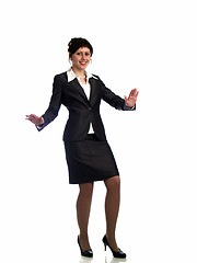 Image showing Business lady on heels