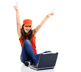 Image showing Happy teenager student