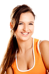 Image showing Beautiful teenager smiling