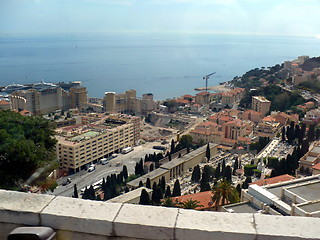 Image showing French Riviera. Resort small town