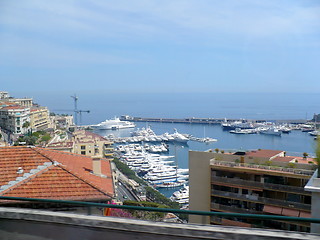 Image showing French Riviera. Resort small town