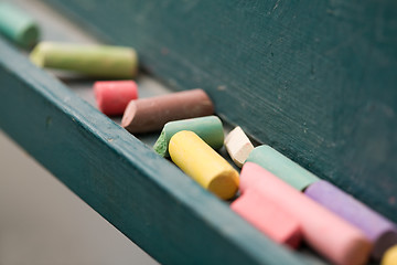 Image showing Coloured chalk