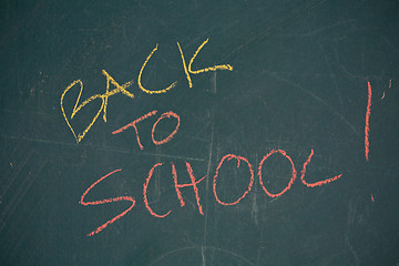 Image showing Blackboard background with text