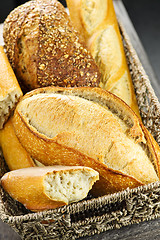 Image showing Bread in basket