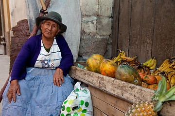 Image showing Saleswoman, South America