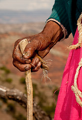 Image showing Hand, Woman, South America