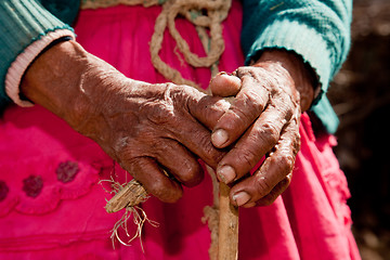 Image showing Hand, Woman, South America