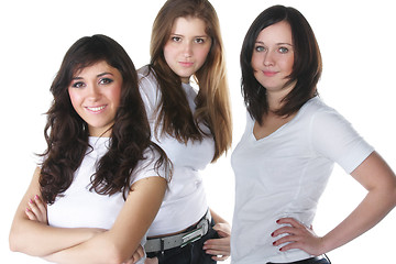 Image showing Three young women
