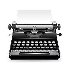 Image showing Vector old typewriter