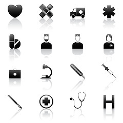 Image showing Medical icons