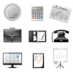 Image showing Business and office icons 