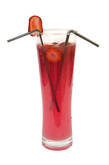 Image showing strawberry cocktail