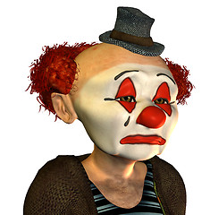 Image showing Sadly Clown