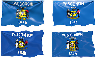 Image showing Flag of Wisconsin