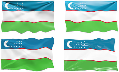Image showing Flag of uzbekistan