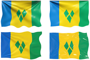 Image showing Flag of Saint Vincent and the Grenadines