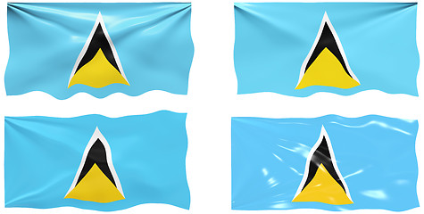 Image showing Flag of Saint Lucia