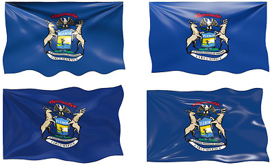 Image showing Flag of Michigan