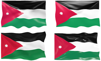 Image showing Flag of Jordan