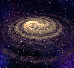 Image showing spiral vortex galaxy in space