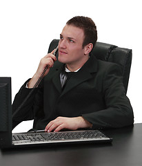 Image showing Businessman on the phone