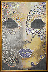 Image showing Tiled mosaic frame