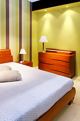 Image showing Green bedroom