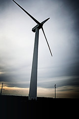 Image showing Wind turbines 