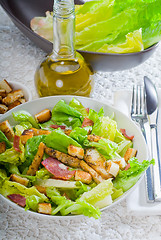 Image showing fresh homemade ceasar salad