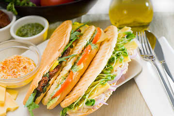 Image showing assorted panini sandwich