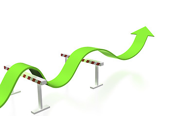 Image showing Jumping over any obstacles
