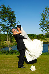 Image showing Bride and groom