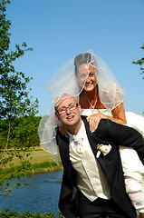 Image showing Bride and groom