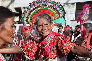 Image showing Philippines Kaamulan festival senior dancing