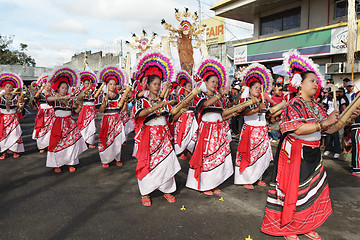 Image showing Philippines Bukidnon tribal street dancing