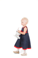 Image showing Little girl in studio