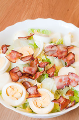 Image showing Salad with egg