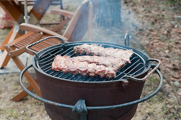 Image showing Grilled ribs