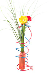 Image showing Wires and flowers concepts
