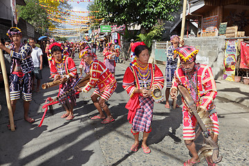 Image showing Philippines Bukidnon tribal street dancers