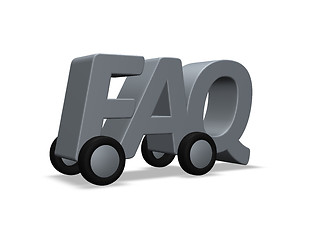 Image showing faq on wheels