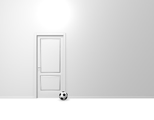 Image showing soccer players home