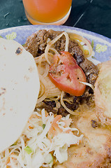 Image showing plate of typical food leon nicaragua