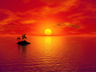 Image showing Paradise island