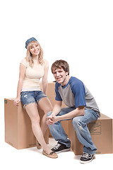 Image showing Moving couple