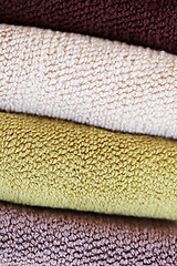 Image showing stack of towels