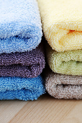 Image showing stack of towels