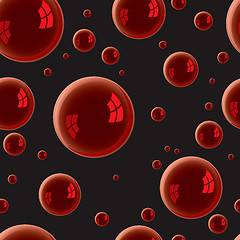 Image showing red water bubble background