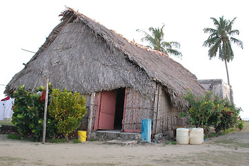 Image showing panama kuna indian home 931